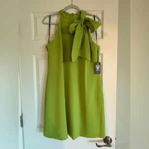 Vince Camuto Green Halter Mini Dress